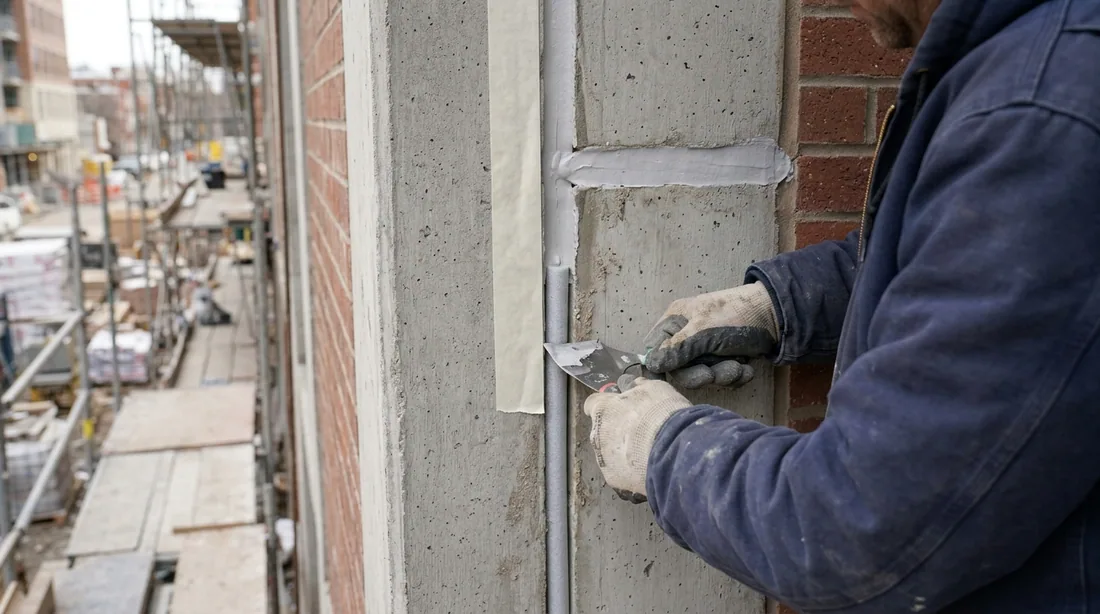 Closed-cell or open-cell rod installed to set joint depth and prevent the sealant bonding to the — Springfield, MO