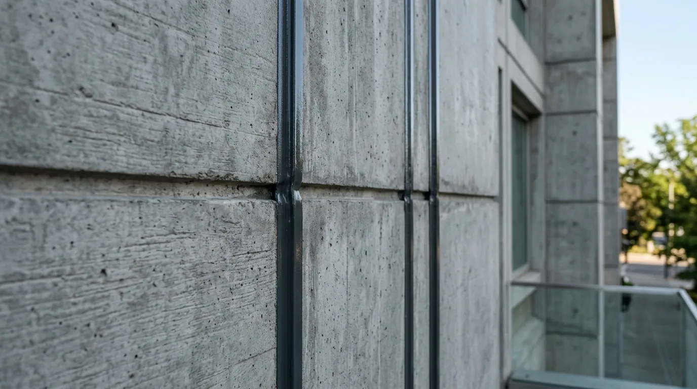 The finished result of professional commercial caulking: the completed work looking clean, correct — Springfield, MO