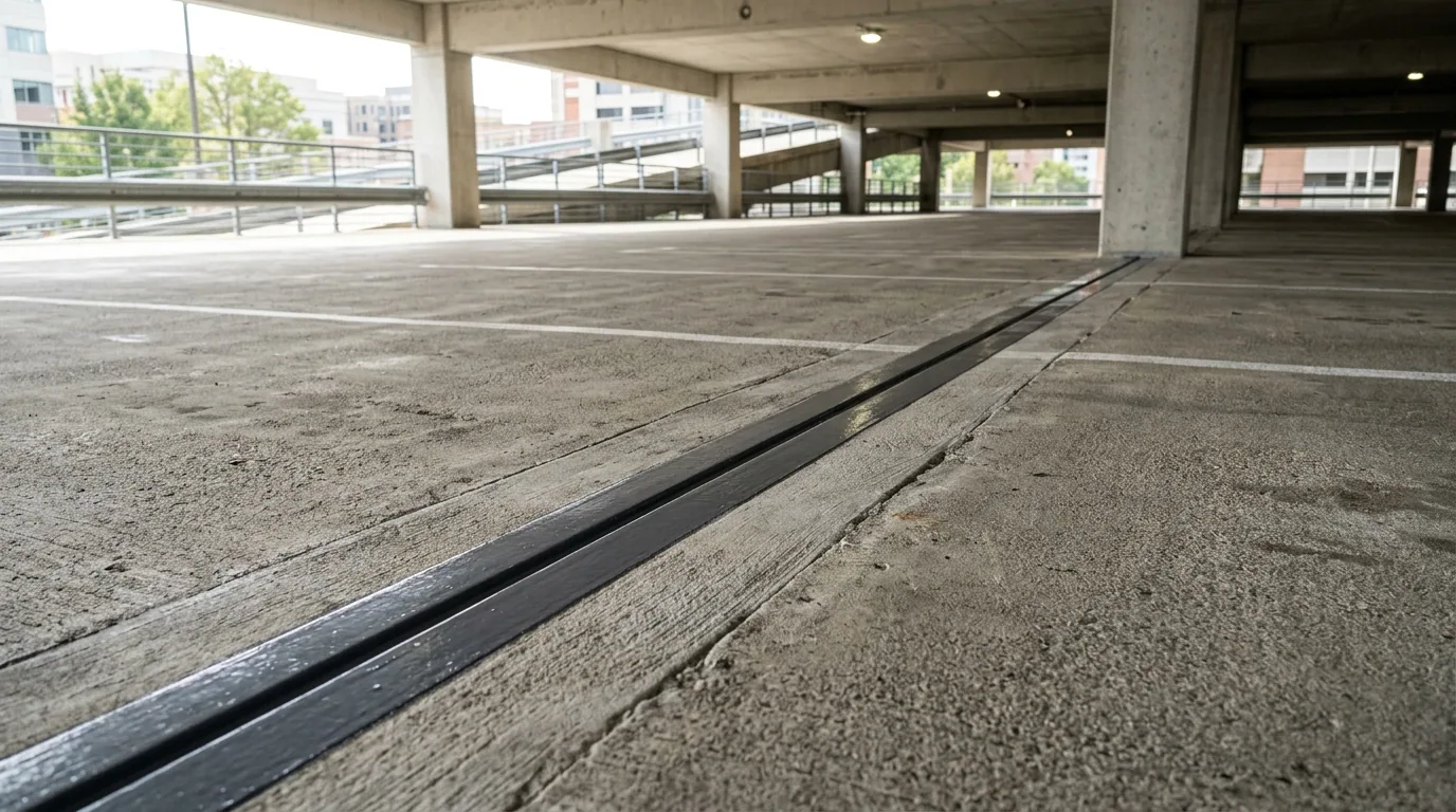 The finished result of professional commercial caulking: the completed work looking clean, correct — Springfield, MO
