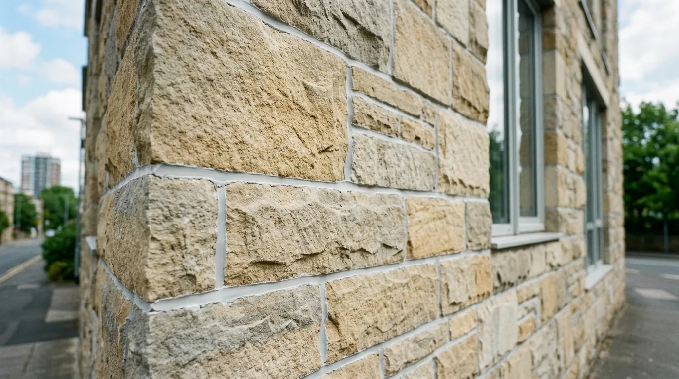 The finished result of professional commercial caulking: the completed work looking clean, correct — Springfield, MO